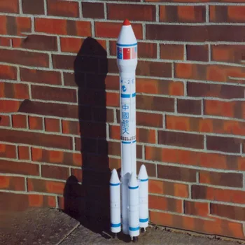 1: 68 Китайская ракета-носитель Long March 3 DIY 3D Бумажная карта Модель Строительные наборы Строительные Игрушки Развивающие игрушки Военная модель