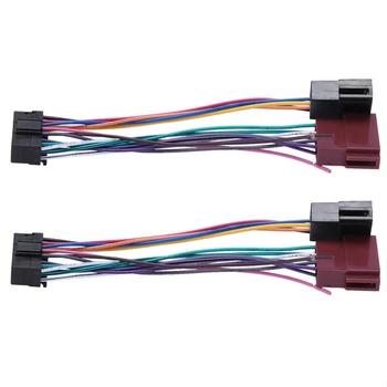2X 16Pin автомобильный жгут проводов стереосистемы для Sony Radio Play Plug Разъем жгута проводов автоматического адаптера Sksy16-21 + Iso