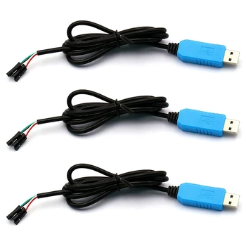 3 Комплекта PL2303TA Последовательный кабель USB-TTL Для Отладки Консольного кабеля