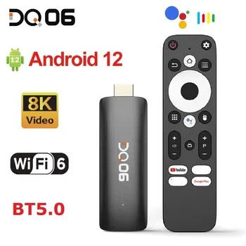 DQ06 ATV Mini TV Stick Android12 Allwinner H618 Четырехъядерный Процессор Cortex A53 Поддержка 8K Видео 4K Wifi6 BT Голосовой Пульт Smart TV Box
