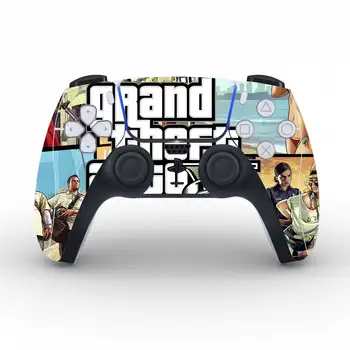 Grand Theft Auto V GTA 5 Наклейка с защитным чехлом для PS5, наклейка с обшивкой контроллера, виниловая наклейка с обшивкой геймпада PS5.