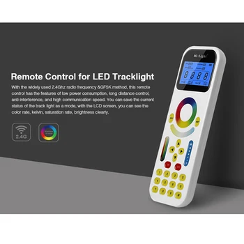 Miboxer 2.4G RGB + CCT Светодиодный Контроллер Используется для Mi.Light LED Tracklight FUT090 с ЖК-экраном