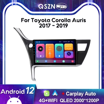 QSZN 2K QLED Для Toyota Corolla Auris 2017-2019 LHD Автомобильное Радио Carplay GPS 4G Мультимедийный Видеоплеер Головное устройство Авторадио Стерео