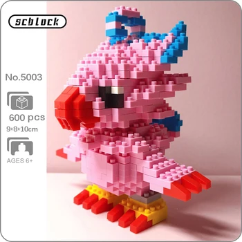 SC 5003 Аниме Digimon Piyomon Bird Цифровой монстр Домашнее животное Кукла Мини Алмазные блоки Кирпичи Строительная Игрушка для детей Без коробки