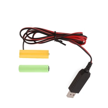 USB Преобразователь мощности 3V Кабель Питания для кабеля 2x1.5 LR6 AA B36A