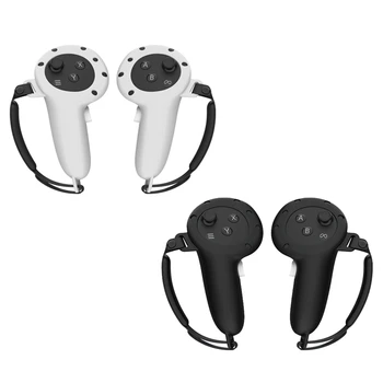 ДЖЕКИ для Oculus Quest 3 VR Защитный чехол для сенсорного контроллера VR Силиконовый с ремешком Ручка для захвата Аксессуары для виртуальной реальности