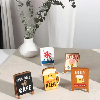 Канцелярские принадлежности Cat Coffee Kawaii, винтажный Деревянный держатель для сообщений, зажим для заметок, подставка для фотокарточек
