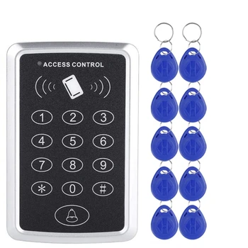 Клавиатура контроля доступа RFID 125 кГц Считыватель электронных карт Система контроля доступа к двери Клавиатура для открывания дверных замков