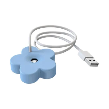 Мини Портативный Увлажнитель Воздуха с USB-Кабелем Герметизирующий Дизайн Безцилиндровый Увлажнитель Воздуха Для Путешествий Персональный Увлажнитель воздуха для Спальни Синий