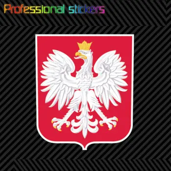 Наклейка с польским гербом, самоклеящаяся виниловая наклейка с польским флагом POL PL, Наклейки для автомобилей, велосипедов, ноутбуков, мотоциклов