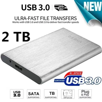 Новый портативный SSD-накопитель 64 ТБ, 32 ТБ, 8 ТБ, 4 ТБ, внешний жесткий диск Type-C, высокоскоростные внешние жесткие диски USB 3.0 для ноутбуков/настольных компьютеров