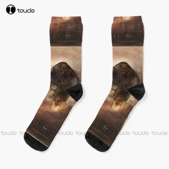 Носки Dune 2020 Battle On Arrakis Женские Тренировочные носки с цифровой печатью 360 ° Удобные Спортивные носки Унисекс для взрослых Ярких девушек
