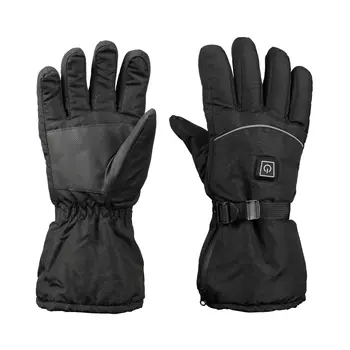 Перчатки с электрическим подогревом емкостью 2600 мАч, водонепроницаемые перчатки для верховой езды, 3 уровня температуры, регулируемые зимние теплые флисовые походные перчатки