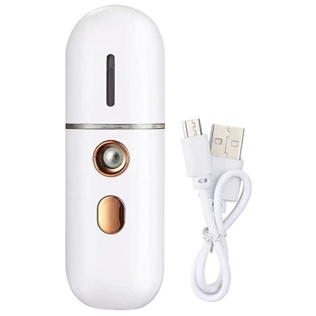 Портативный отпариватель для лица, Мини-USB-Увлажнитель для лица, Нано-распылитель для лица, Удобный Отпариватель для лица с распылителем тумана