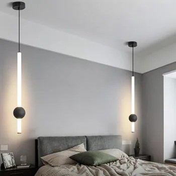 Светодиодные подвесные светильники в скандинавском минимализме, подвесная лампа для чердака, столовая, гостиная, прикроватная тумбочка для спальни, люстра для лестницы, домашний декор