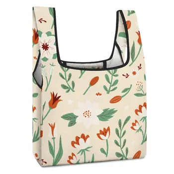 Складная хозяйственная сумка Многоразовые сумки для хранения Модная сумка для покупок в супермаркете Настройте свои фотографии