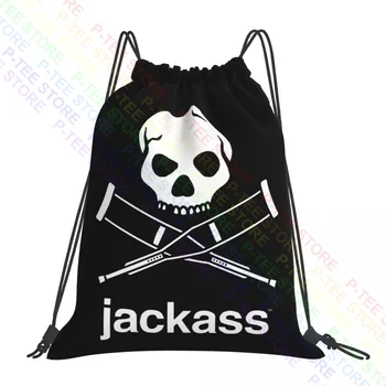 Сумки на шнурке с логотипом Jackass, спортивная сумка, новейшая сумка для обуви, рюкзаки для одежды в спортивном стиле