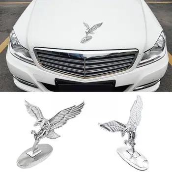 Украшение на лоб автомобиля, 3D Эмблема с летящим орлом, Логотип автомобиля, Украшение на капот, Значок Орла на крышке автомобиля для автостайлинга G5X6