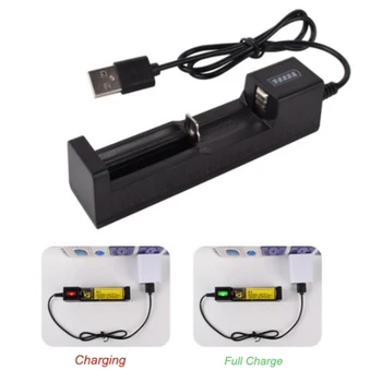 Универсальный 1-слотный аккумулятор USB-адаптер зарядного устройства LED Smart Chargering для Аккумуляторных батарей Li-ion 18650 26650 14500
