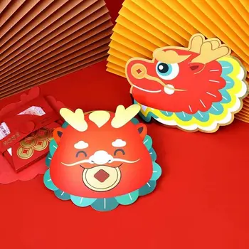 Упаковка карточек своими руками Китайский Складной Красный конверт Канцелярские принадлежности Китайские Новогодние украшения Принадлежности для Весеннего фестиваля