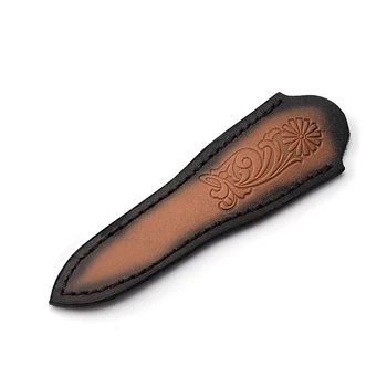 изготовленная на заказ ручка из воловьей кожи, иглы для чайного ножа, ножны для дамасских ножей, Держатели чехлов для брюк, сумка для хранения