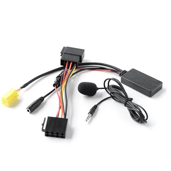 6-контактный автомобильный аудиоадаптер Bluetooth с микрофоном, громкой связью, AUX-кабелем, аудиоадаптером Bluetooth для 159 500 LANCIA Musa Smart Fortwo 451 1