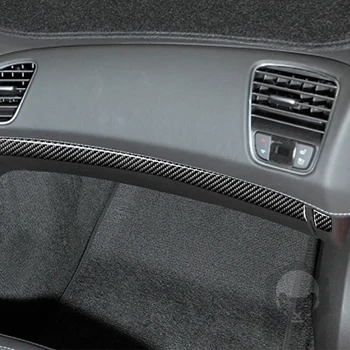 Для Chevrolet corvette C7 14-19 Центральный дисплей управления из углеродного волокна, переключающий подъемную панель стакана воды, подходит для наклеек интерьера автомобиля 1