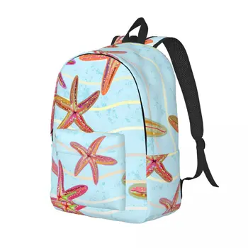 Мужской женский рюкзак, школьный рюкзак большой емкости для учащихся, школьная сумка Sea Starfish In Wave 1