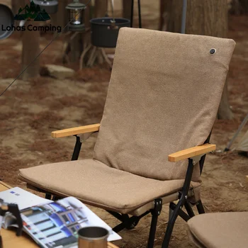 Чехол для стула Lohascamping Подушка для сиденья с подогревом Толщиной 5 см, накладки для кемпинга, теплое кресло для отдыха, удобное кресло для отдыха на двоих 1