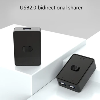 USB3.0 Переключает двунаправленный USB-коммутатор2 в 1 Выход / 1 в 2 выхода USB-коммутатор 2 Компьютера Совместно используют переключатели клавиатуры и мыши 2