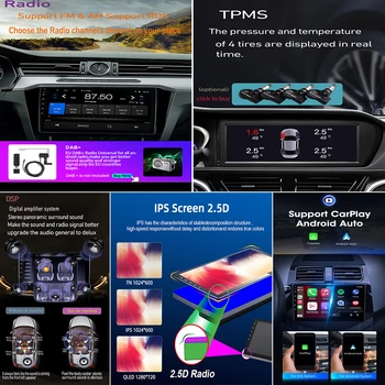 Автомобильный Android13 Для Changan Chana CS55 Auto 4G Радио Стерео Мультимедийный Плеер GPS Навигация Высокопроизводительный HDR QLED БЕЗ 2Din DVD 2