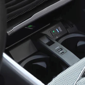 15 Вт QI Автомобильное беспроводное зарядное устройство для телефона быстрое зарядное устройство зарядная панель держатель телефона для BMW 3 4 Серии G20 G21 G22 G28 3