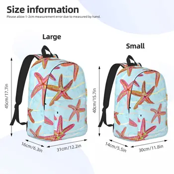 Мужской женский рюкзак, школьный рюкзак большой емкости для учащихся, школьная сумка Sea Starfish In Wave 3
