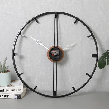Настенные часы для украшения стен Персонализированные Креативные Большие Часы Металлические Кухонные Настенные Часы для гостиной 3