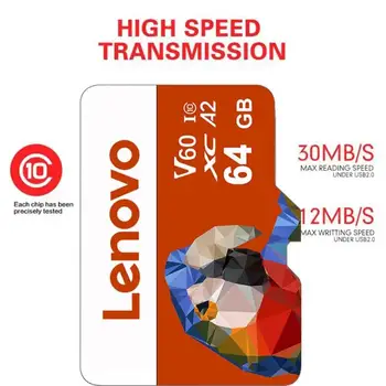 Оригинальная Карта Lenovo Micro TF SD Card 2 ТБ Карта Памяти Высокоскоростная Флэш-Карта 1 ТБ 512 ГБ 256 ГБ cartao de memoria Для nintendo Switch New 3