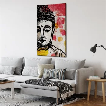 Разум Будды Картины на холсте Плакат с буддийской верой Красочные принты Вдохновляющая настенная художественная картина Украшение дома в гостиной 3