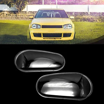 Абажур левой фары Прозрачный корпус для Golf MK4 R32 1999-2005 Корпус лампы головного света Ремонт защиты линз 4