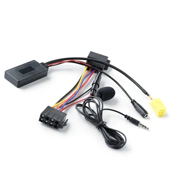 6-контактный автомобильный аудиоадаптер Bluetooth с микрофоном, громкой связью, AUX-кабелем, аудиоадаптером Bluetooth для 159 500 LANCIA Musa Smart Fortwo 451 5
