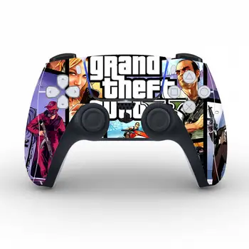 Grand Theft Auto V GTA 5 Наклейка с защитным чехлом для PS5, наклейка с обшивкой контроллера, виниловая наклейка с обшивкой геймпада PS5. 5
