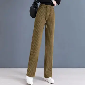 Зимние эластичные толстые шерстяные брюки с высокой талией, женские теплые брюки, бархатные брюки, Новая женская флисовая верхняя одежда, теплые толстые брюки C21 5