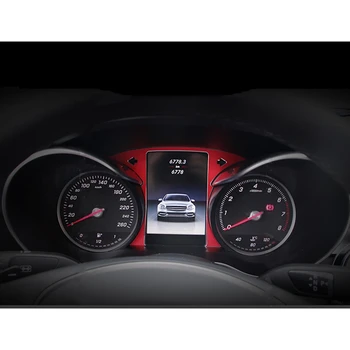 Украшение Рамки экрана компьютера для вождения автомобиля, Наклейка на приборную панель, накладка для Mercedes Benz C Class W205 GLC X253 2015-2018 5